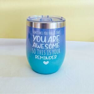 Sometimes You Forget You’re Awesome Tumbler Travel Mug & Lid Tumbler Lid